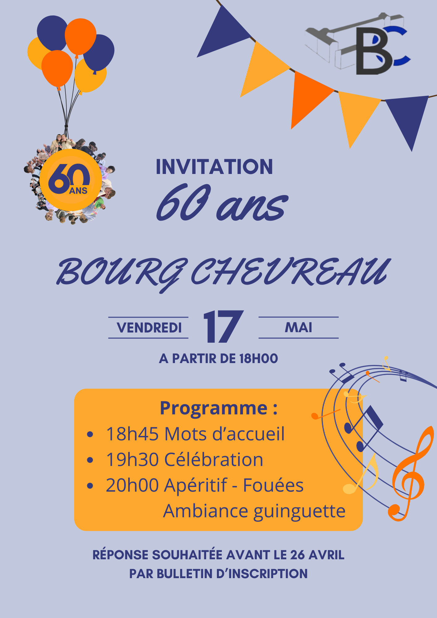 Bourg-Chevreau a 60ans !🎉